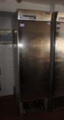 Gram stainless steel single door fridges