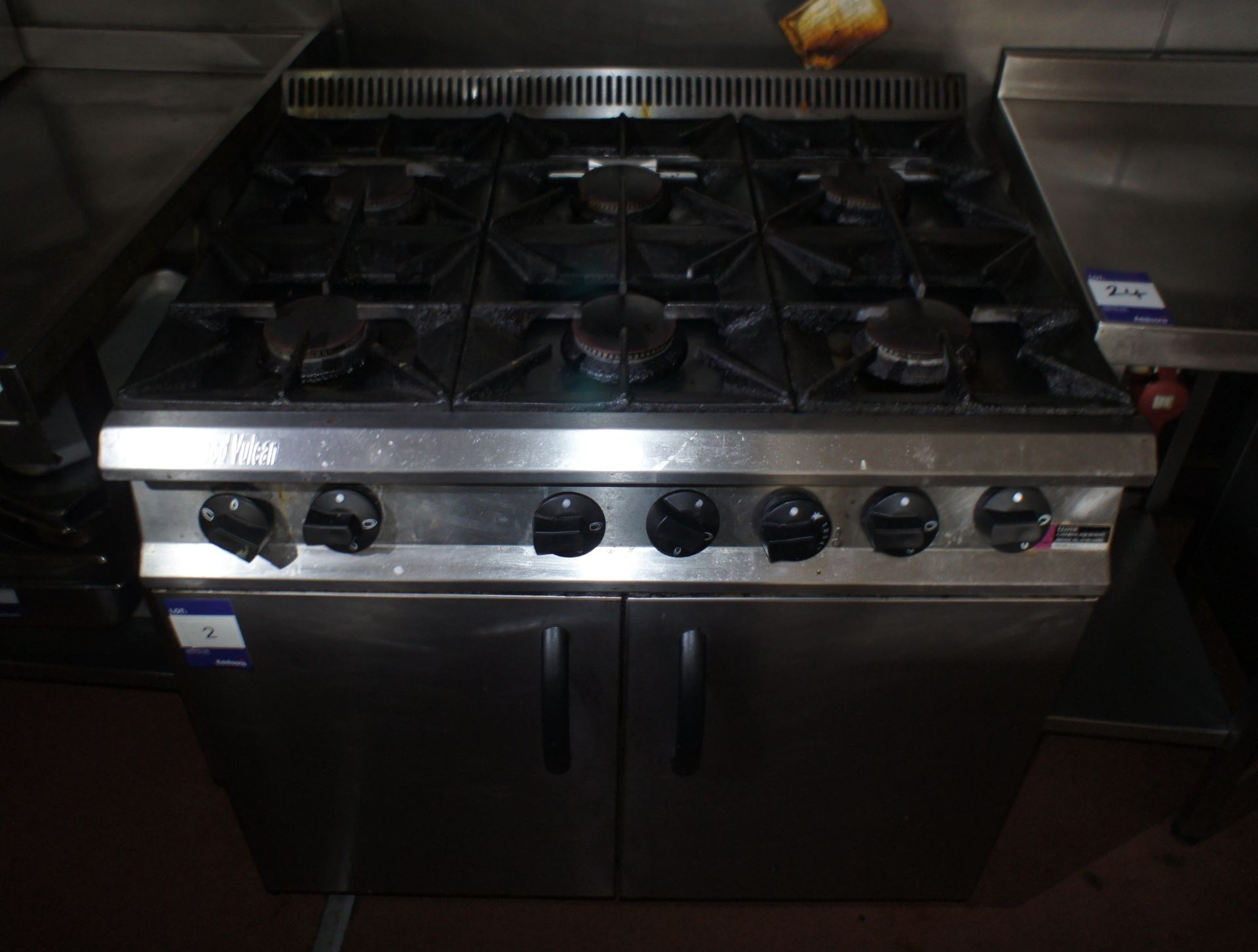Moorwood Vulcan 6 burner / double door oven, gas & - Image 2 of 3