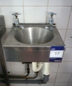 Stainless steel handwash sink