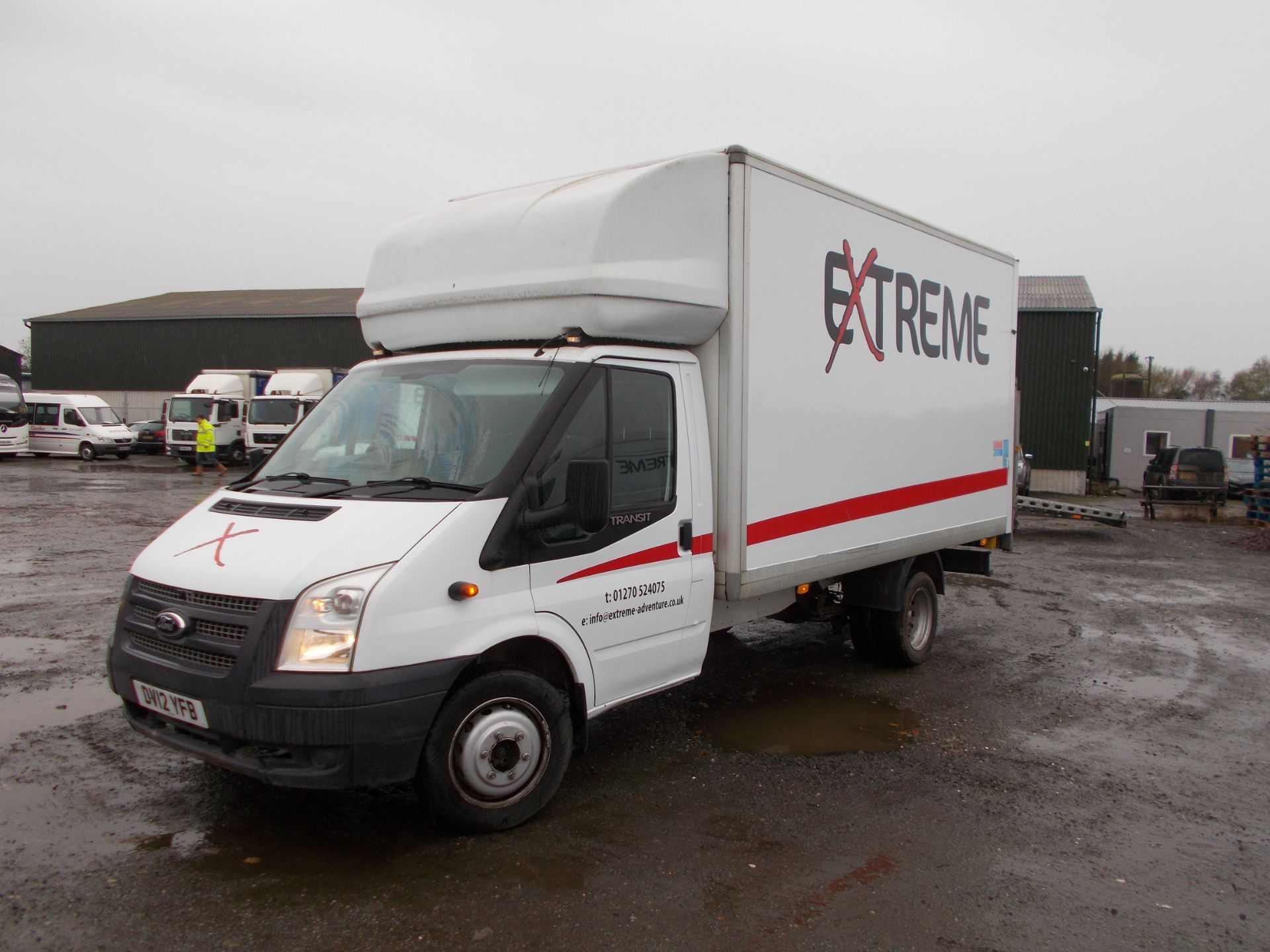 Ford Transit Luton 125 T350 EF LWB Van, registration DV12 YFB, odometer reading 96,589 miles, MOT