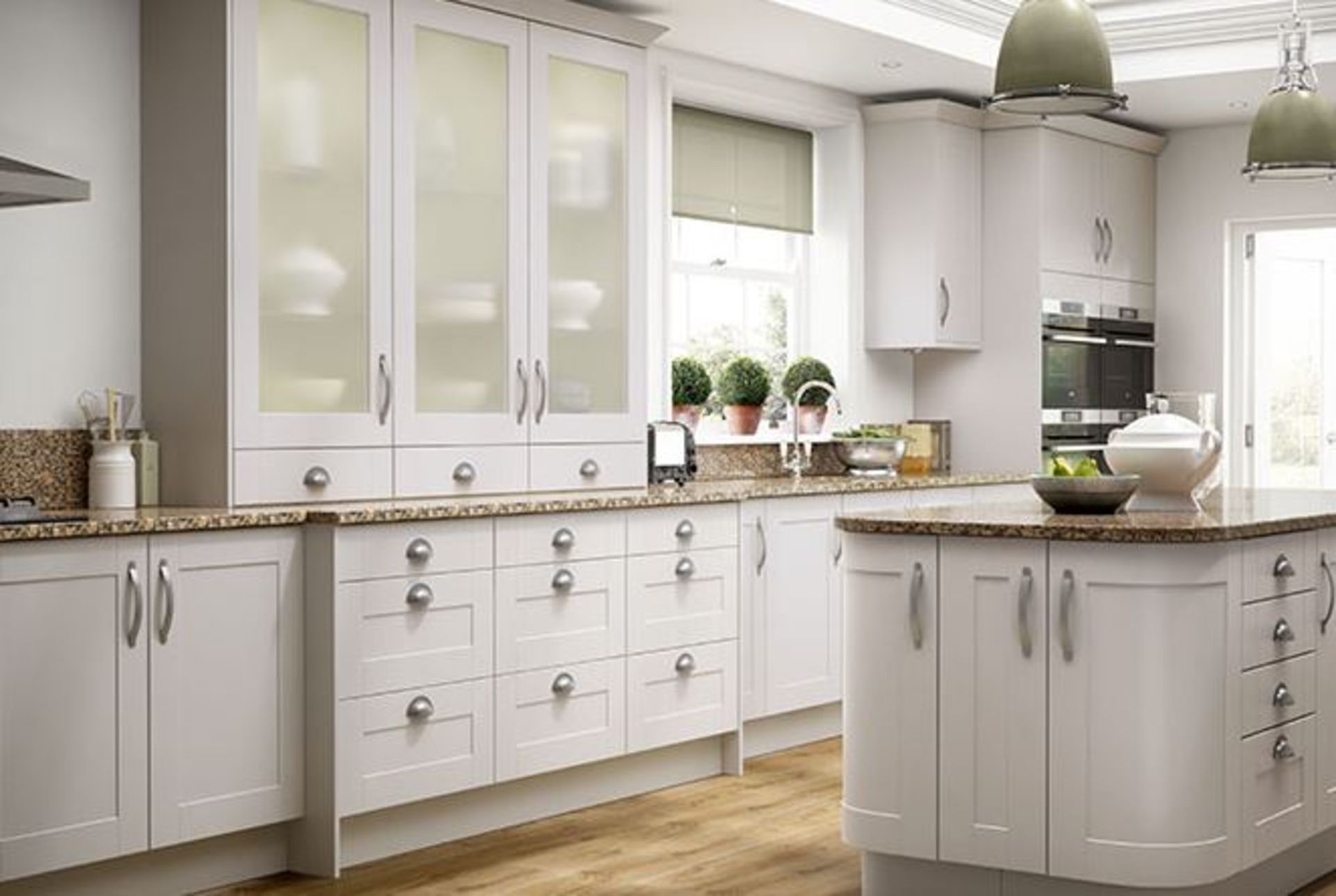 Turin cashmere kitchen range, approx. 3375 items, approx. 60 pallet locations/ spaces, Estimated