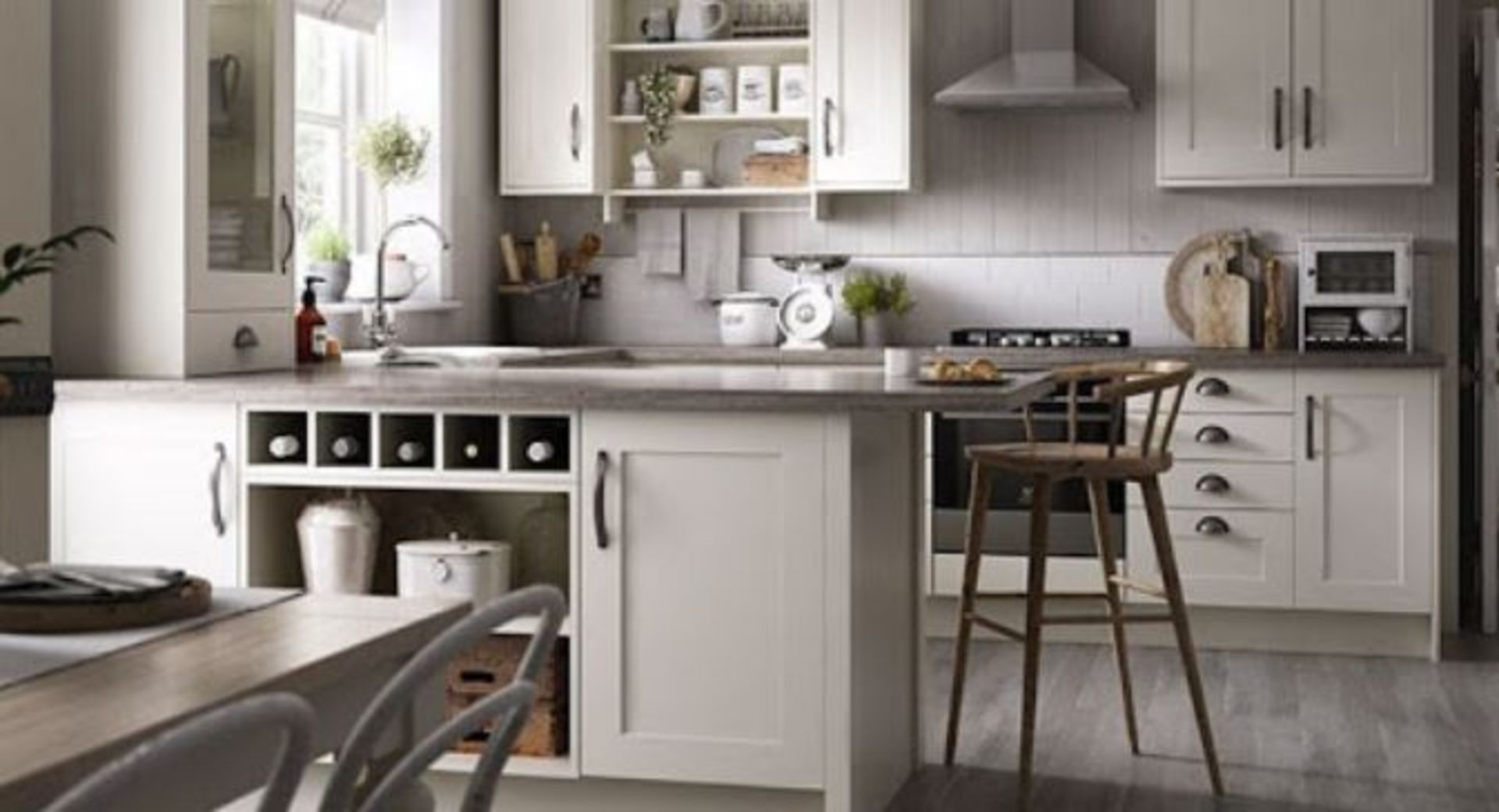Radley dove grey in frame kitchen range, approx. 4265 items, including Kitchen doors, drawer fronts, - Image 6 of 8