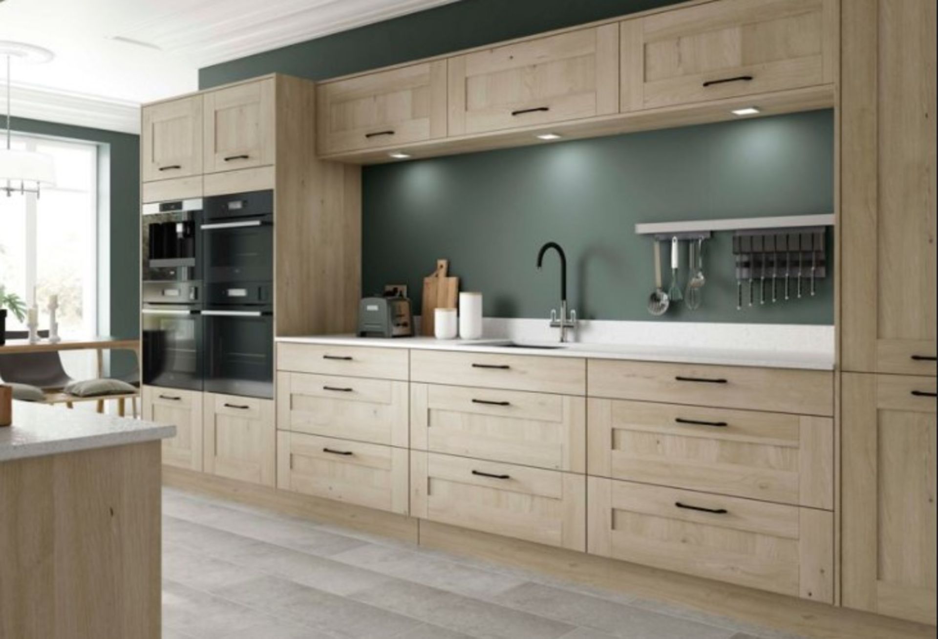 Tiverton solid oak kitchen Range, approx. 7138 items including doors drawers inc curved doors, - Image 10 of 11