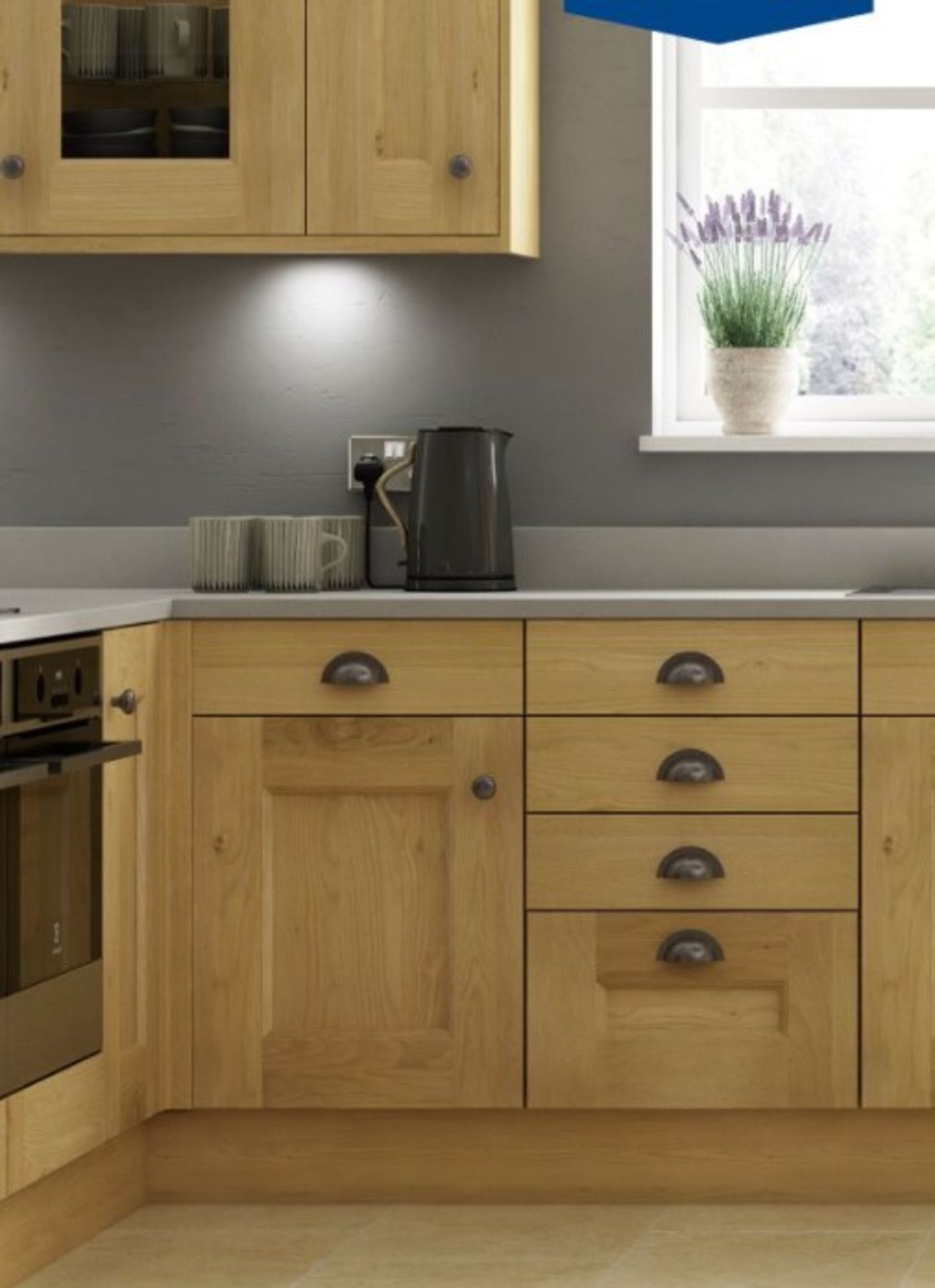 Tiverton solid oak kitchen Range, approx. 7138 items including doors drawers inc curved doors, - Image 9 of 11