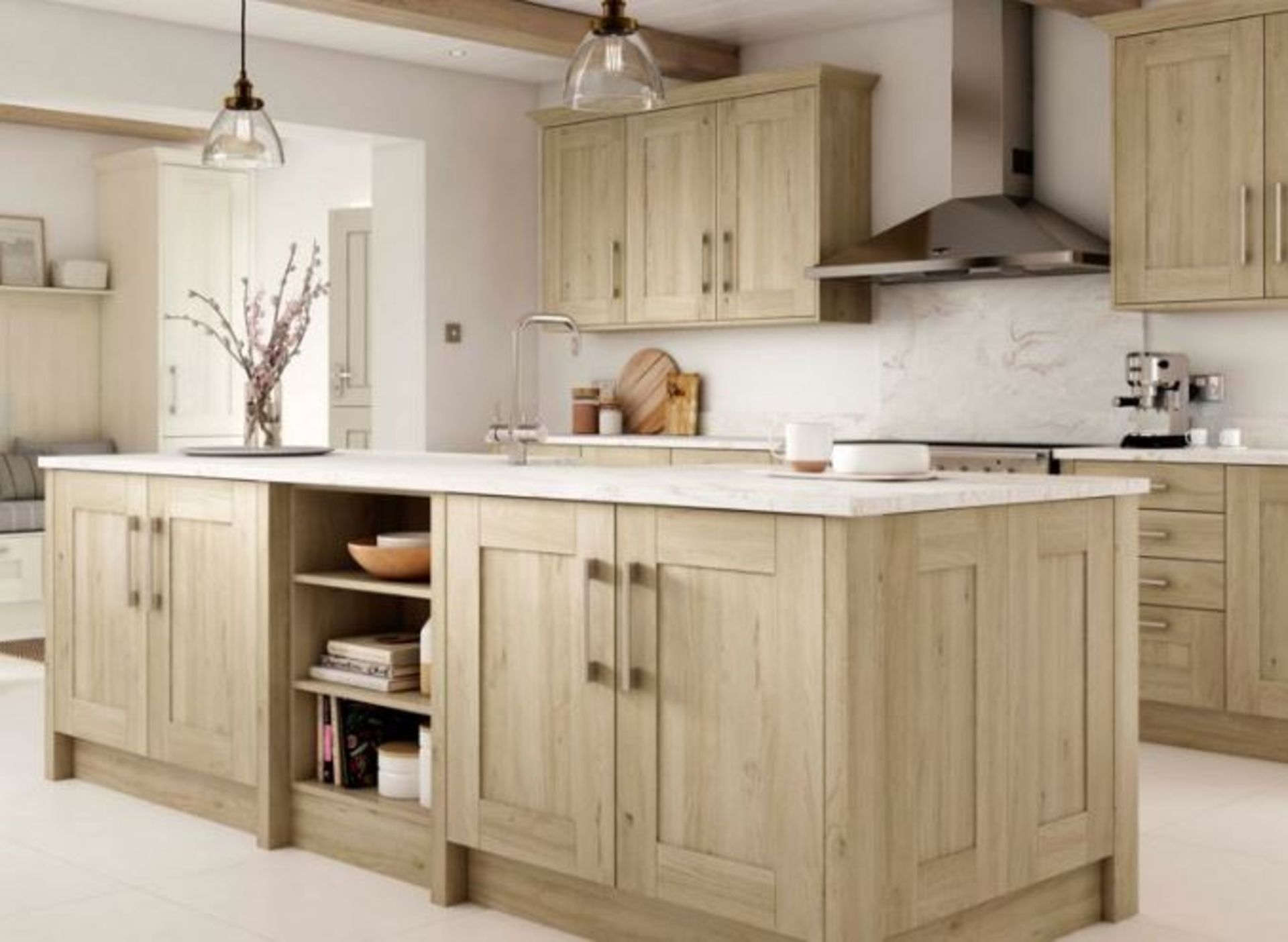 Tiverton solid oak kitchen Range, approx. 7138 items including doors drawers inc curved doors, - Image 2 of 11