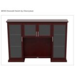 (2) Cherryman Emerald Collection Maple Storage Hutch GLASS DOORS - Assembled (M550) (List price