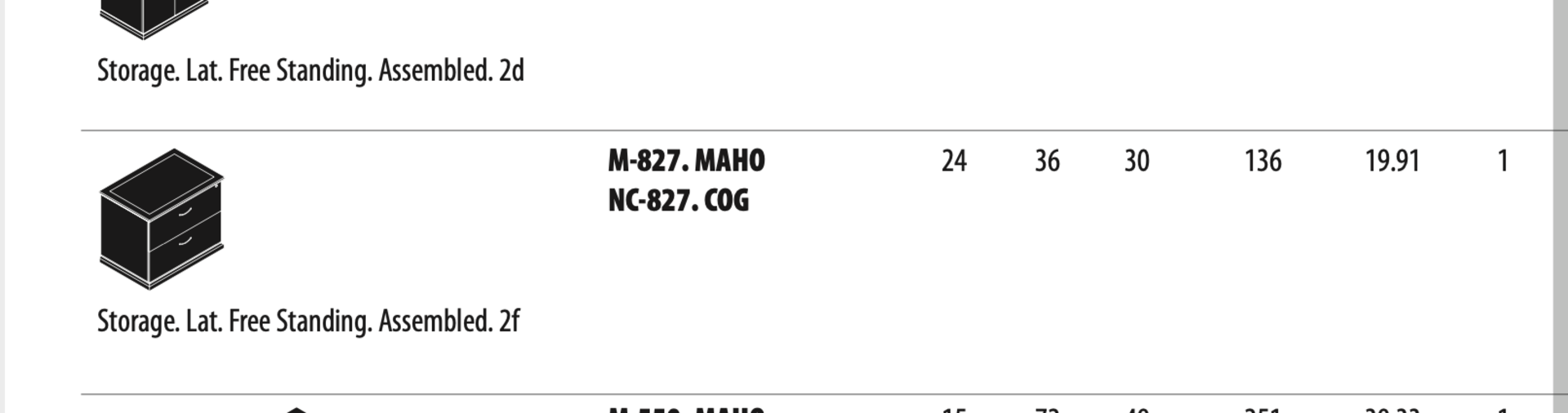 (2) Cherryman Emerald Collection Maple Storage Lat Free Standing (M827) (List price each: $1800) - Image 2 of 2