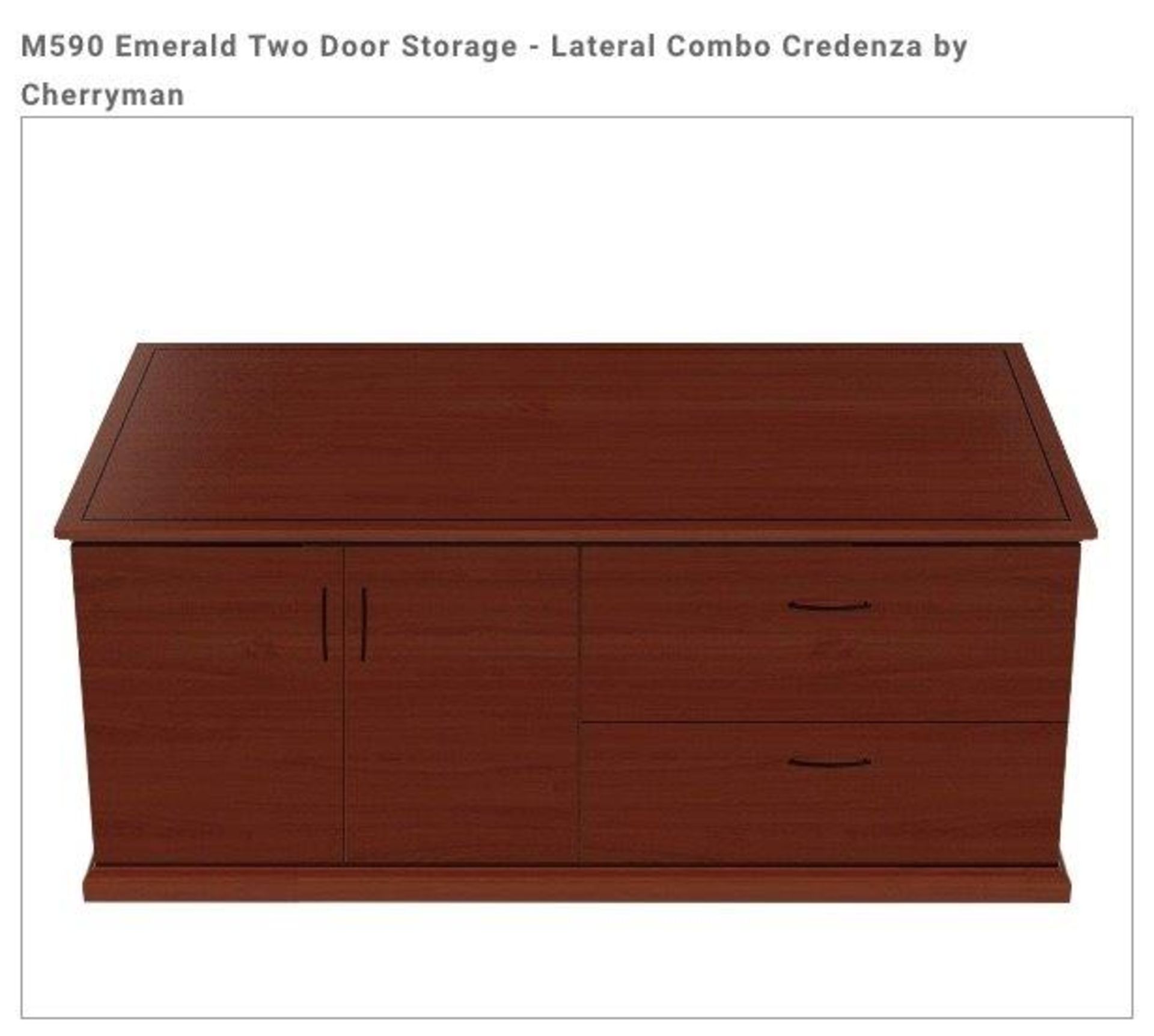 (2) Cherryman Emerald Collection Maple Credenza Assembled (M590) (List price each: $3400) - Image 6 of 7