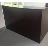 (3 units) - Cherryman Emerald Collection Mahogany Reception Desk Bowfront Shell (M-122.MAHO) (