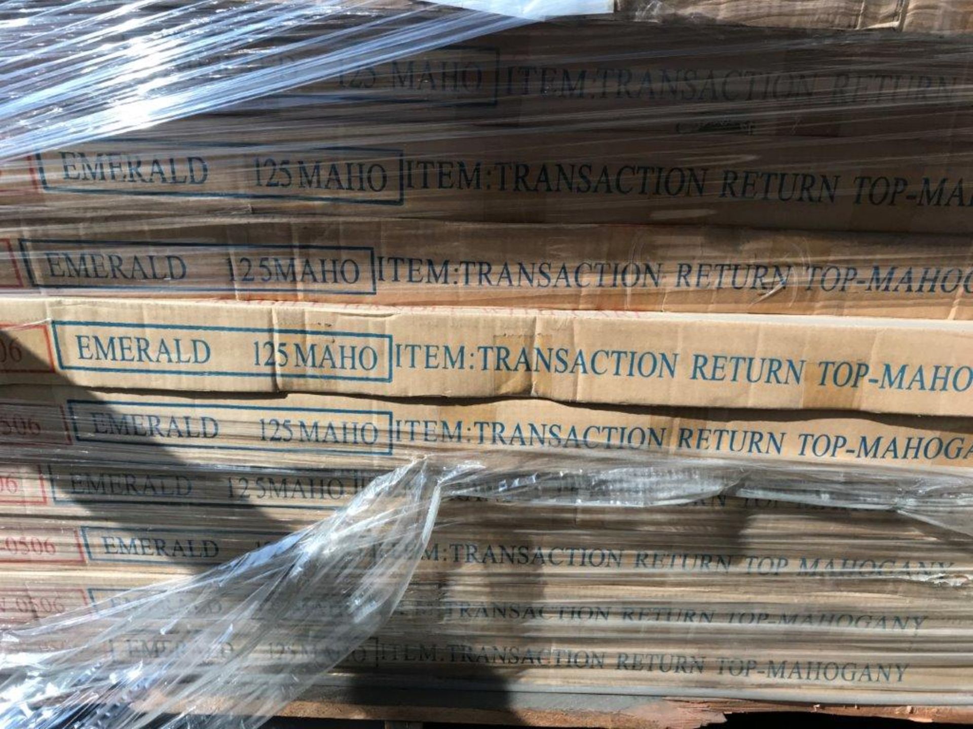Cherryman Emerald Collection Mahogany Reception Trans Return Top (M125) (Original List price