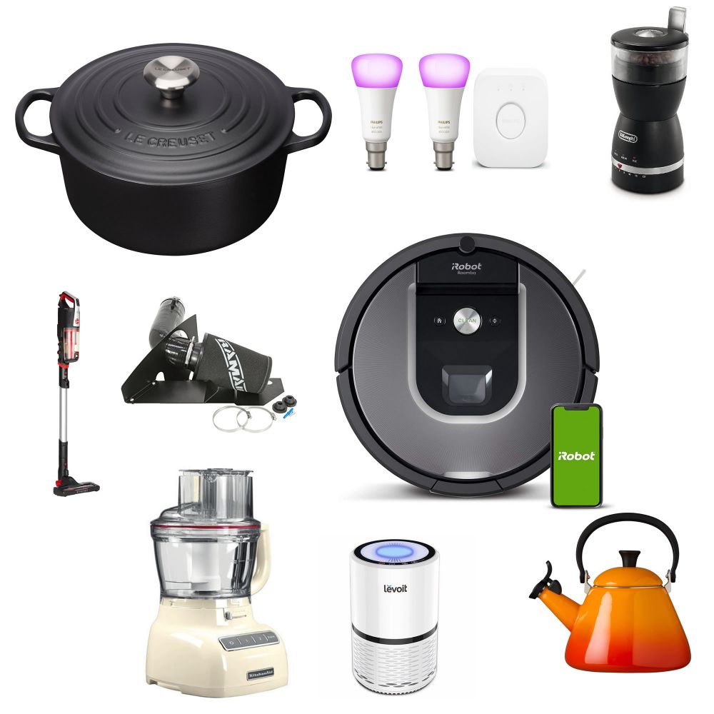 Sale Extravaganza Houseware DELONGI LE CREUSET HOOVER KITCHEN AID Bedding iRobot DEWALT and Lot more