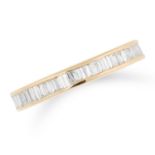 1.28 CARAT DIAMOND ETERNITY RING set with baguette cut diamonds totalling approximately 1.28 carats,