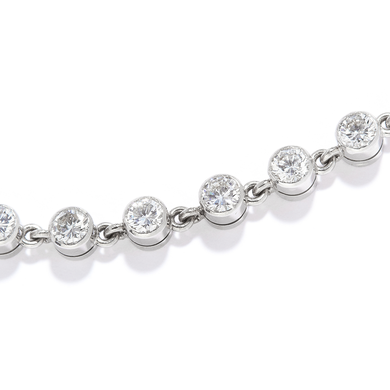 9.30 CARAT DIAMOND NECKLACE, CARTIER set with round cut diamonds totalling approximately 9.30 - Image 2 of 3