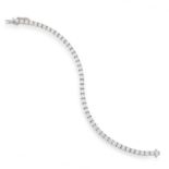 2.76 CARAT DIAMOND LINE BRACELET comprising of a single row of round cut diamonds totalling