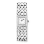 LADIES LES SLOANES DIAMOND WATCH, BARTHELAY set with round cut diamonds, 16cm, 83.1g.