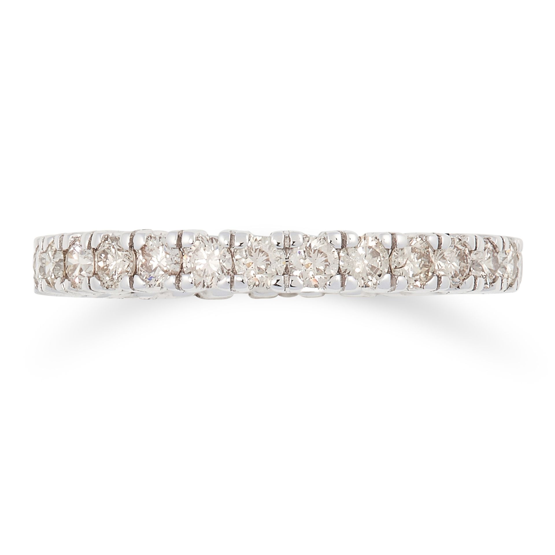 A DIAMOND FULL ETERNITY RING set with approximately 1.13 carats of round modern brilliant cut