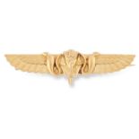 AN ANTIQUE EGYPTIAN REVIVAL BROOCH, EARLY 20TH CENTURY in high carat yellow gold, designed to depict