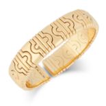 A PARENTESI CUFF BANGLE, BULGARI in 18ct yellow gold, comprising of gold modular links, signed