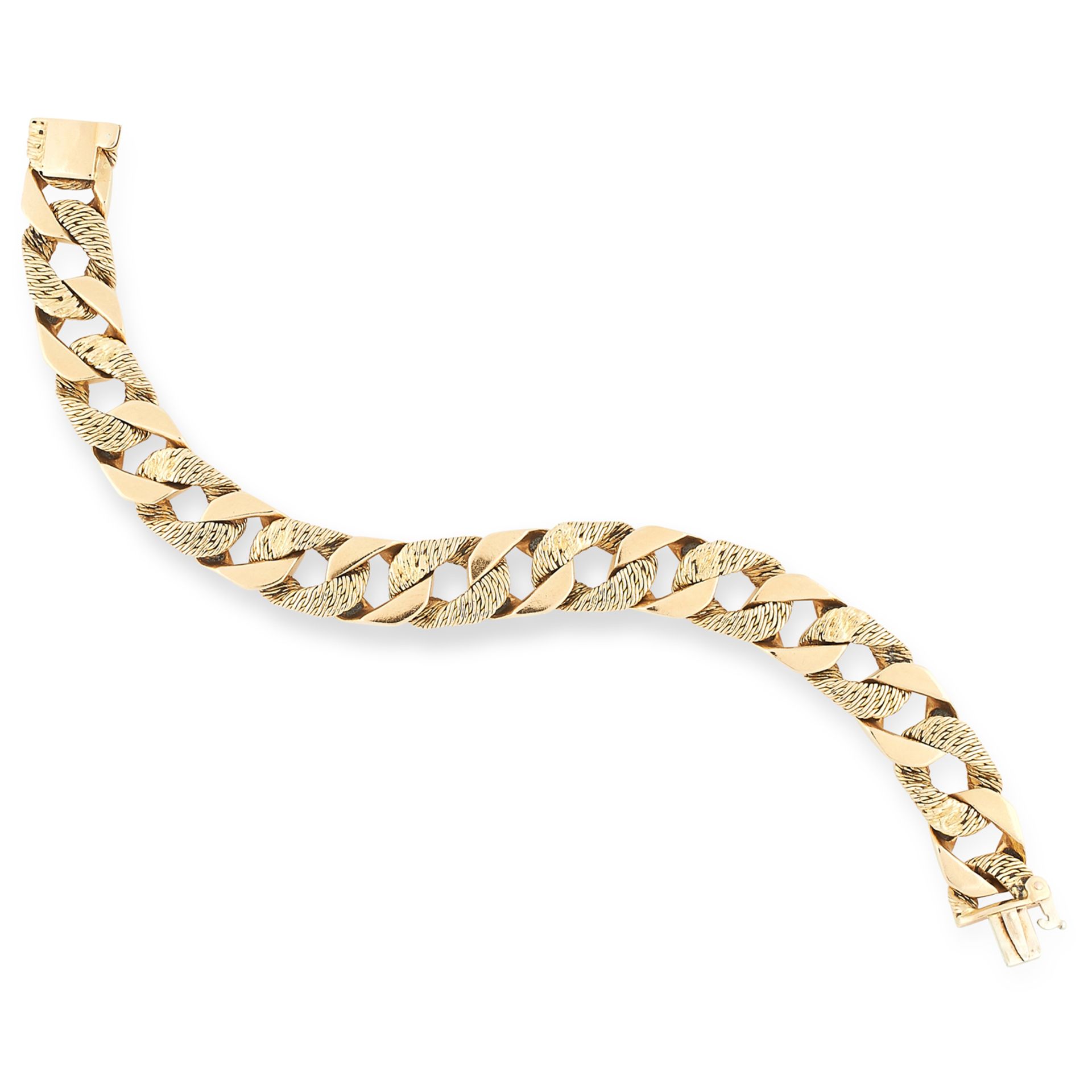 A VINTAGE FANCY LINK BRACELET, GEORGES LENFANT CIR