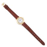 A VINTAGE LADIES WRIST WATCH, VAN CLEEF & ARPELS in 18ct yellow gold, the gold case with plain