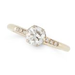 A SOLITAIRE DIAMOND RING, MAUBOUSSIN in 18ct gold, set with a round cut diamond of 0.71 carats,