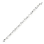 A 20.89 CARAT DIAMOND LINE BRACELET in 18ct white gold, comprising a single row of twenty-nine round