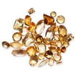 A MIXED LOT OF UNMOUNTED CITRINES totalling 91.34 carats.