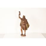A 20th century cold painted spelter figure of Falstaff