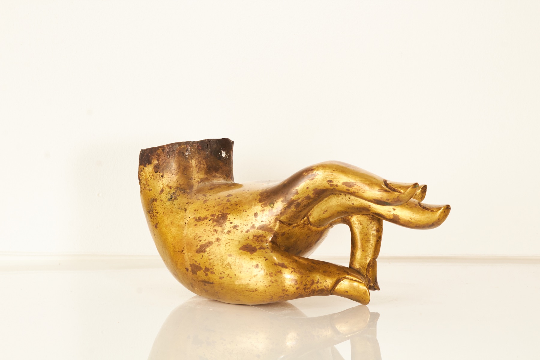 A 20th century Chinese gilt bronze Buddha’s hand