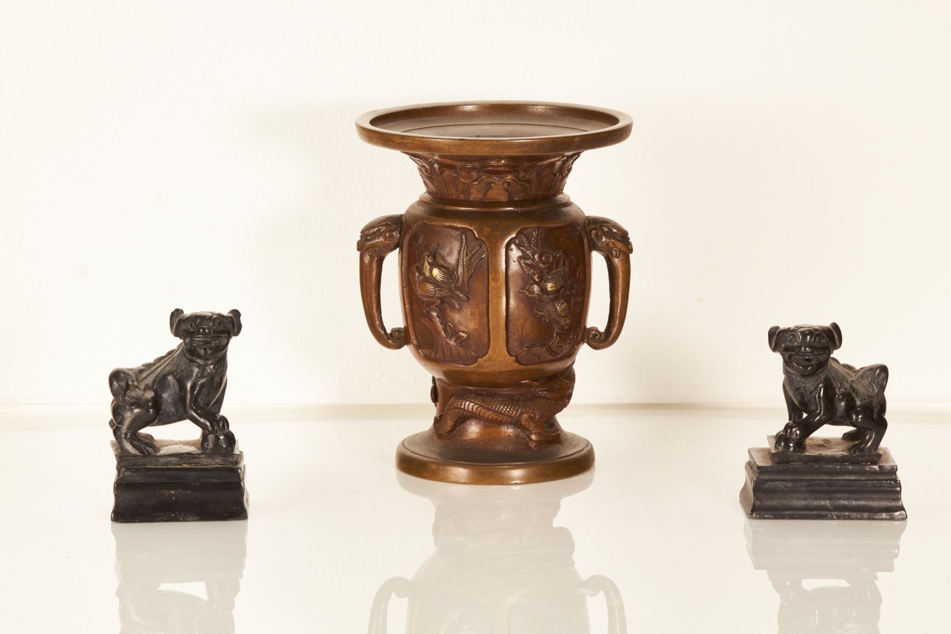 A 20th century Chinese bronze vase in the 19th century style