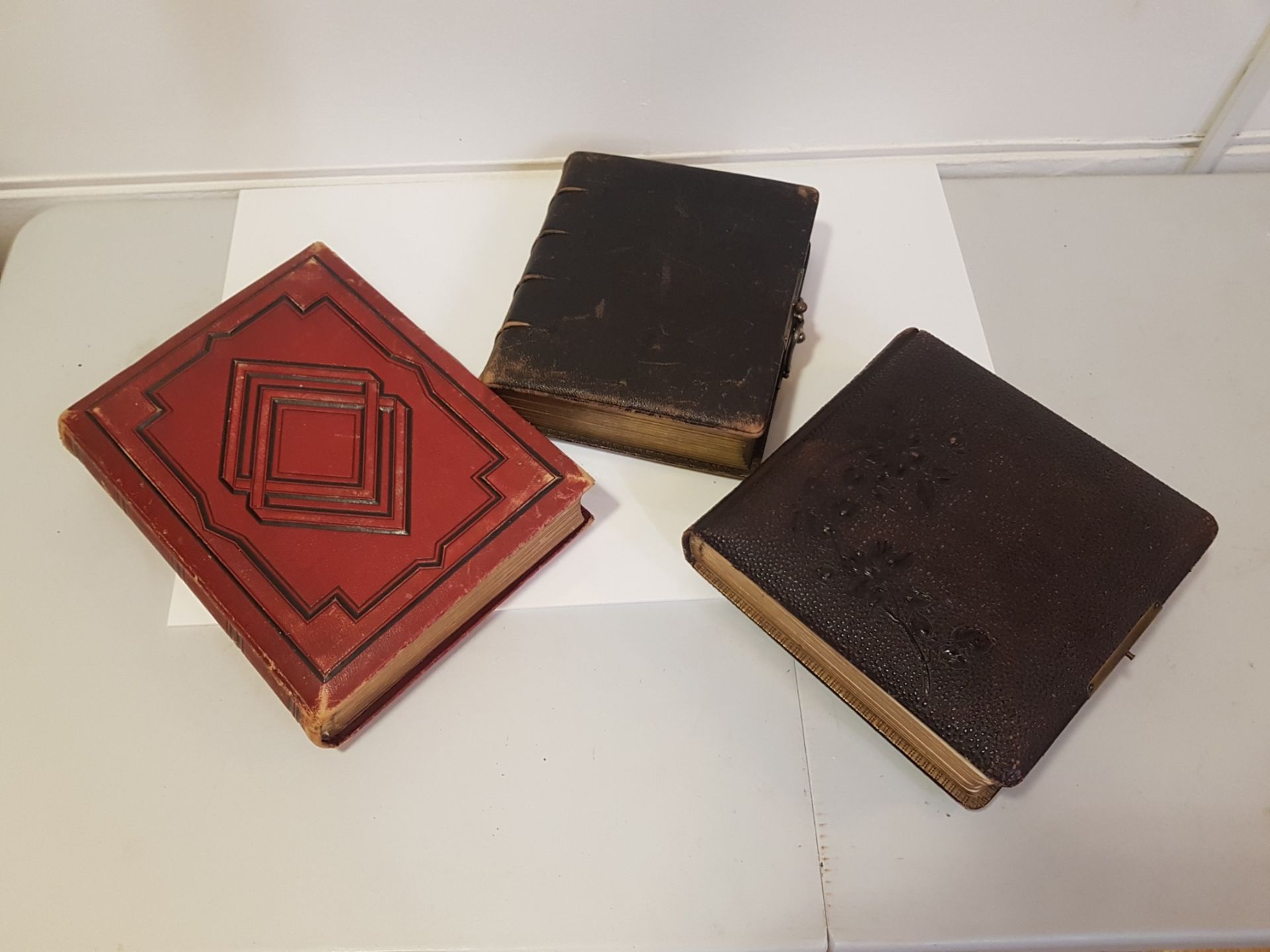 Three early 20th century photograph albums