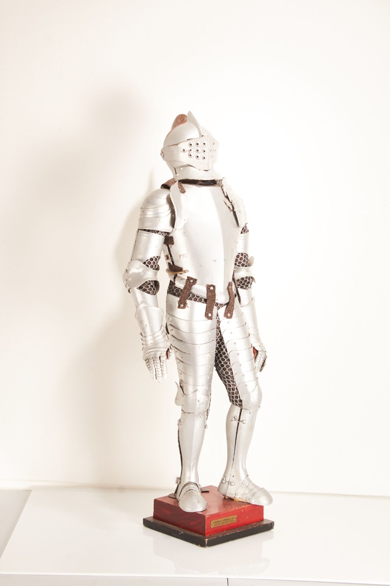 A mid-20th century model of 16th century Spanish suit of armour