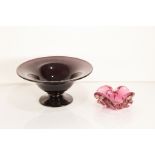 A late 20th century Italian Murano glass bowl circa 1980