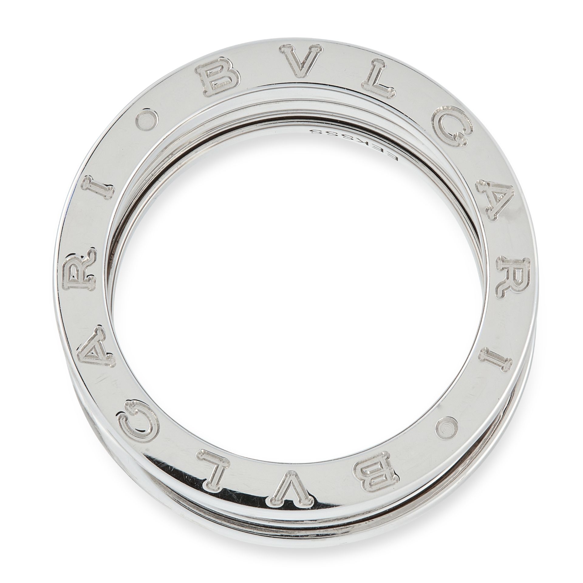 A B.ZERO1 BAND RING, BULGARI in 18ct white gold, designed as an articulated band, signed Bvlgari, - Bild 2 aus 2