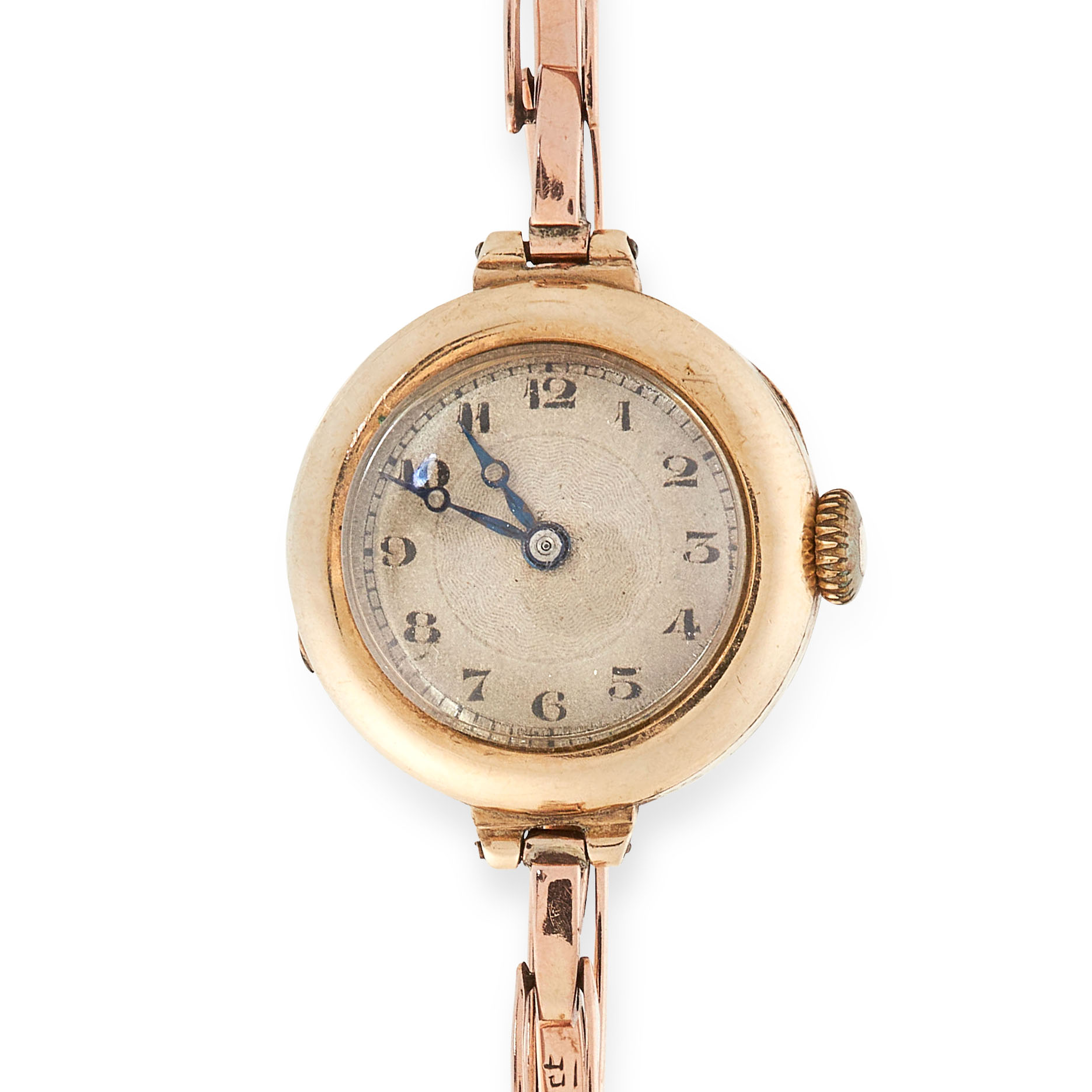 AN ANTIQUE LADIES COCKTAIL WRIST WATCH in 9ct yellow gold, comprising of a circular watch face on - Image 2 of 2