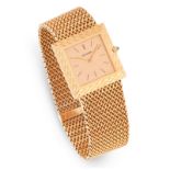 AN 18CT YELLOW GOLD WRIST WATCH, BOUCHERON, REF. 8874, 26mm 18ct yellow case sapphire crown,