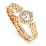 A LADIES PANTHERE RONDE WRISTWATCH in 18ct yellow gold, comprising of a round case set on the