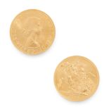 AN ANTIQUE ELIZABETH II FULL SOVEREIGN COIN in 22ct yellow gold, dated 1964, 8.0g.
