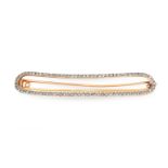 AN ANTIQUE DIAMOND HAIR CLIP BROOCH, FRENCH CIRCA 1900 in 18ct yellow gold and silver, the curved