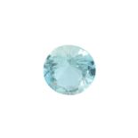 AN UNMOUNTED AQUAMARINE of 2.20 carats, round cut.