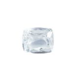 A UNMOUNTED AQUAMARINE of 4.56 carats, cushion cut.