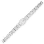 AN ART DECO DIAMOND BRACELET, EARLY 20TH CENTURY the tapering body set with a principal old European