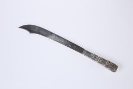 A JAPANESE PAPER KNIFE, PROBABLY SILVER