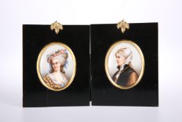 A PAIR OF GERMAN PORCELAIN PLAQUES, THIRD QUARTER 19th CENTURY