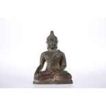 AN 18TH CENTURY BRONZE BUDDHA