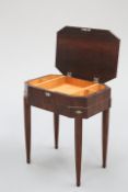 AN ART DECO ROSEWOOD WORK TABLE