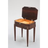 AN ART DECO ROSEWOOD WORK TABLE