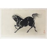 THREE JAPANESE WOODBLOCK PRINTS OF HORSES, EARLY 20TH CENTURY