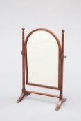 A REGENCY MAHOGANY TOILET MIRROR