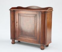 A GEORGE IV MAHOGANY SIDE CABINET, CIRCA 1825